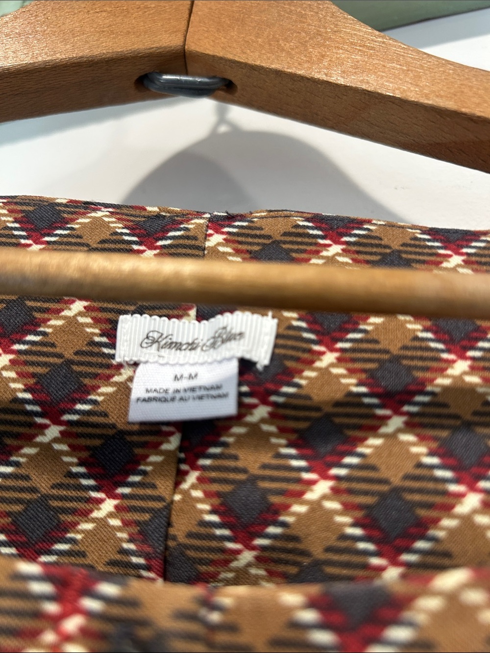 Brown Plaid Mini Skirt - Women's Skirt - Picture 8 of 12
